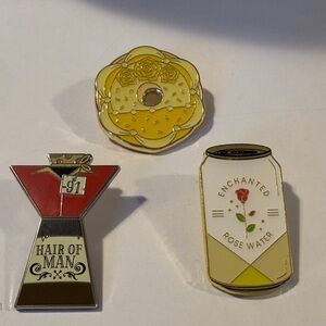 Disney Beauty and the Beast Lot - Hair of Man, Enchanted Rose Water, Donut